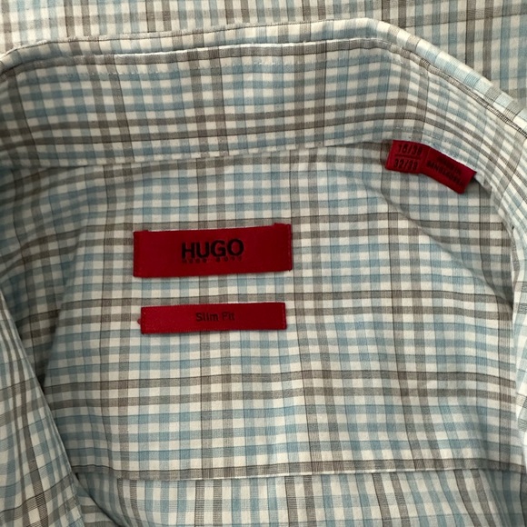 Hugo Boss Slim Fit Plaid Button Down Shirt - Picture 4 of 5
